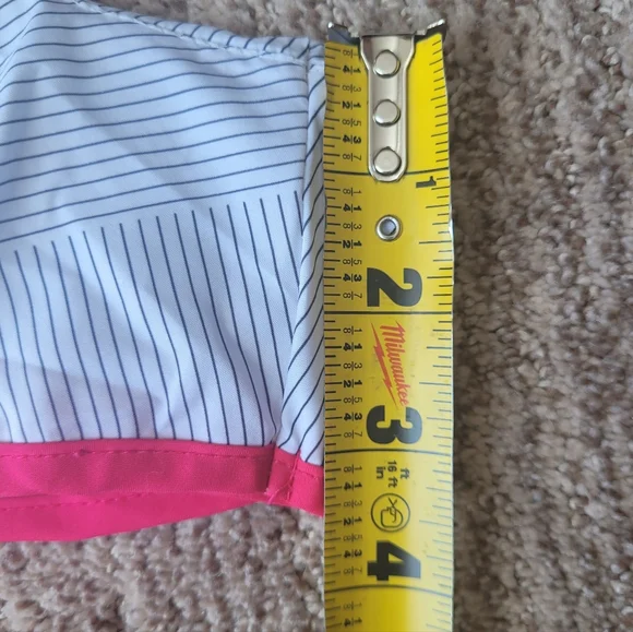 NIKE ATHLETIC SHORTS with LINER DRI FIT GYM RUN WHITE PINK MEDIUM - Picture 12 of 15